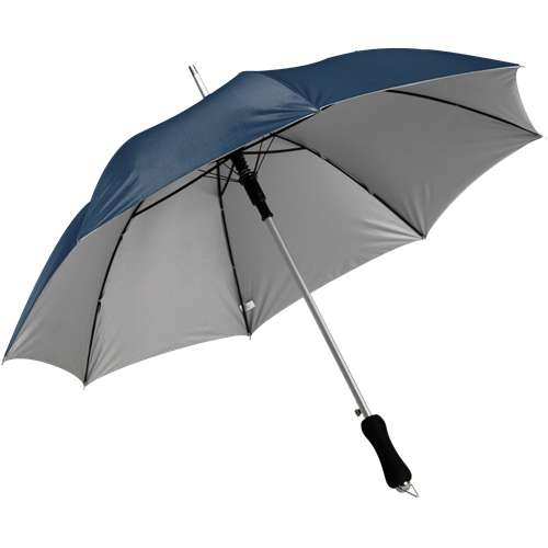 Umbrella with silver underside 4096_052 (Blue/silver)
