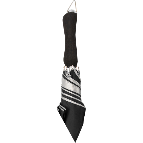 Umbrella with silver underside 4096_050 (Black/silver)