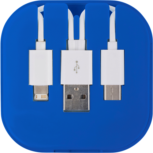 USB charging cable set 8290_023 (Cobalt blue)